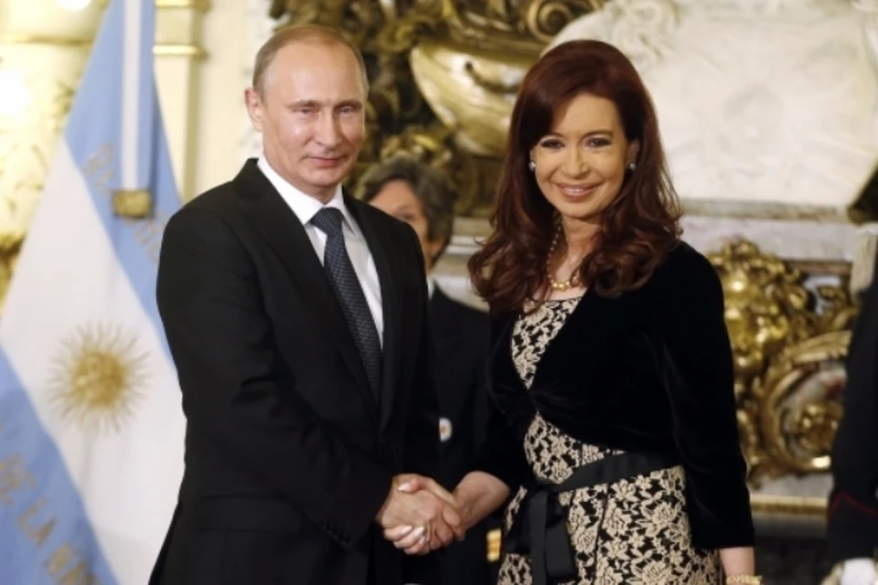 Владимир Путин и президент Аргентины Кристина Киршнер