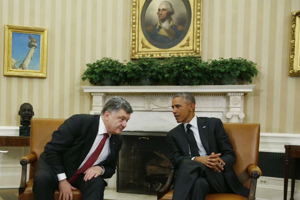 Состоялась у Порошенко и показательная встреча с Обамой.