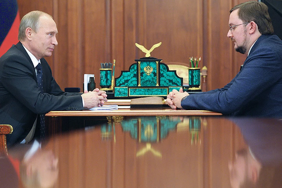 Владимир Путин пообщался с сопредседателем Общероссийской общественной организации «Деловая Россия» Алексее Репиком.