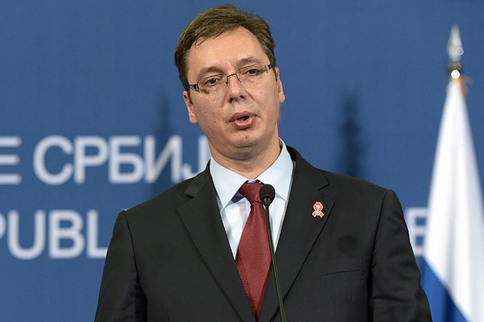 "Да, наша стратегическая цель - путь в ЕС, но при этом мы не будем вводить санкции в отношении России" - заявил премьер-министр Сербии Александр Вучич.