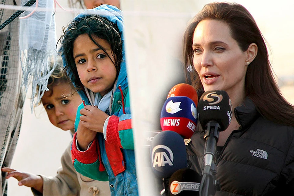 Анжелина Джоли рассказала о страданиях сирийских беженцев
