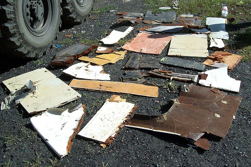 Сотни фрагментов сбитого малайзийского самолета остались ржаветь в донбасской степи.