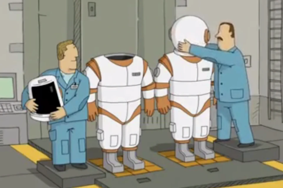 Кадр из мультфильма «Мы не можем жить без космоса»