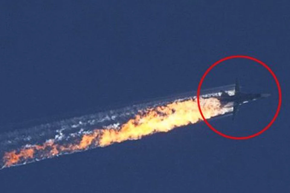 Миноброны РФ: Над территории Сирии был сбит российский военный самолет Су-24