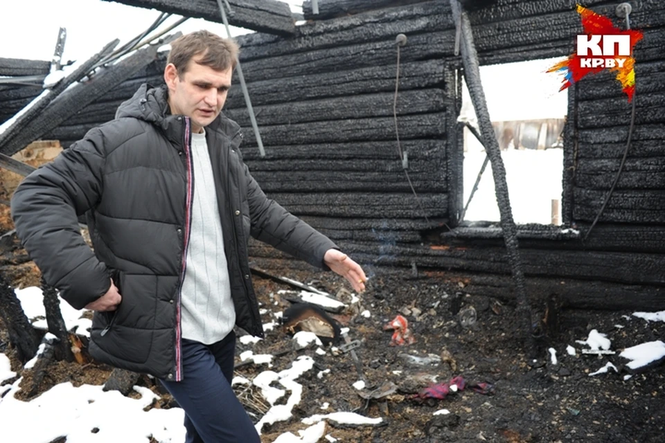 Александр вынес из горящего дома двухлетнюю Настю