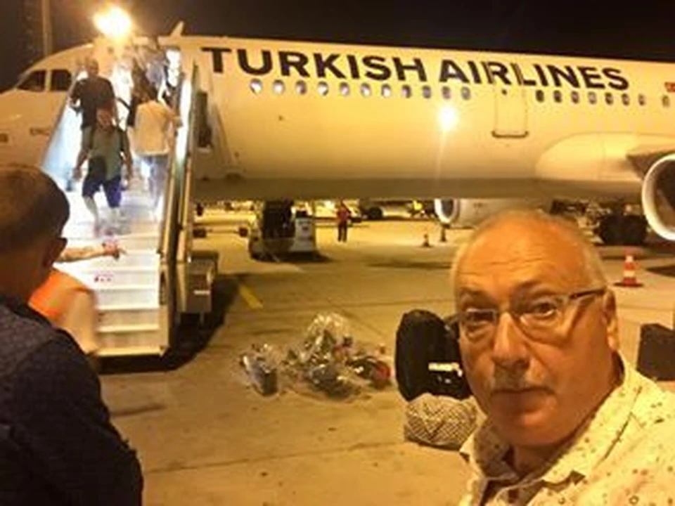 Павел Дуганов в аэропорту Стамбула. Фото: Павел Дуганов