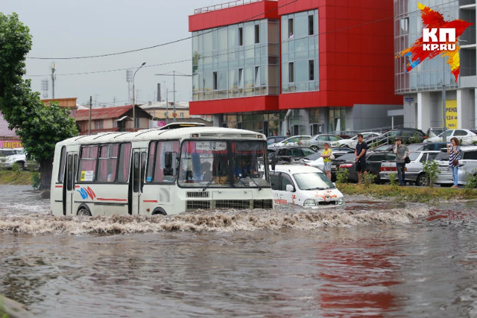 Красноярск после потопа.