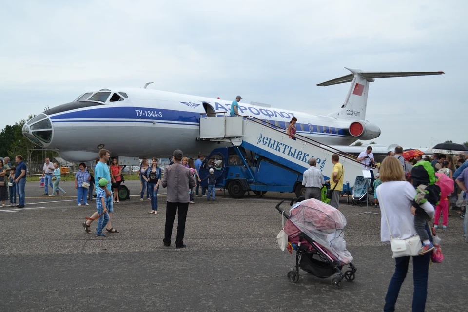 Легендарный ТУ-134, который долгое время летал в Коми