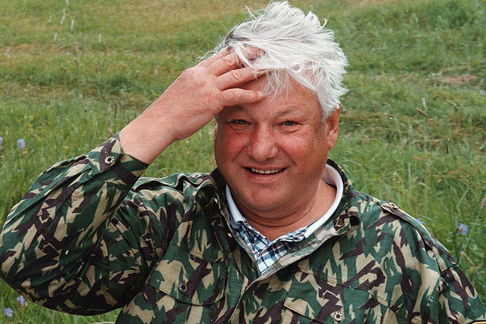 Борис Ельцин на даче в Завидово в 1993 году.