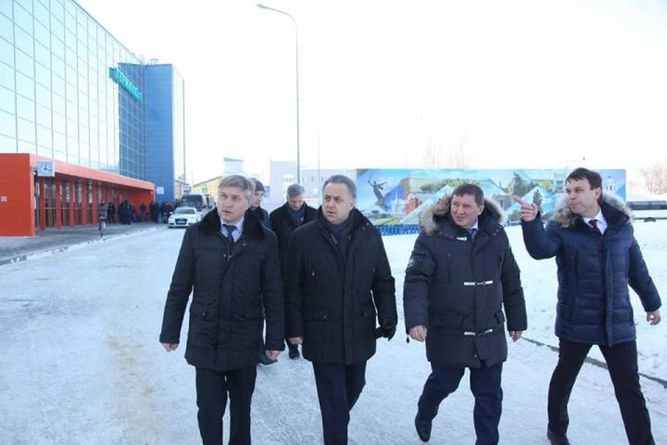 Виталий Мутко посоветовал ускорить строительство второго терминала в волгоградском аэропорту. Фото администрации Волгоградской области.