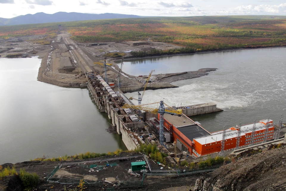 Строительство Усть-Среднеканской ГЭС в Магаданской области Фото: Пресс-служба РусГидро