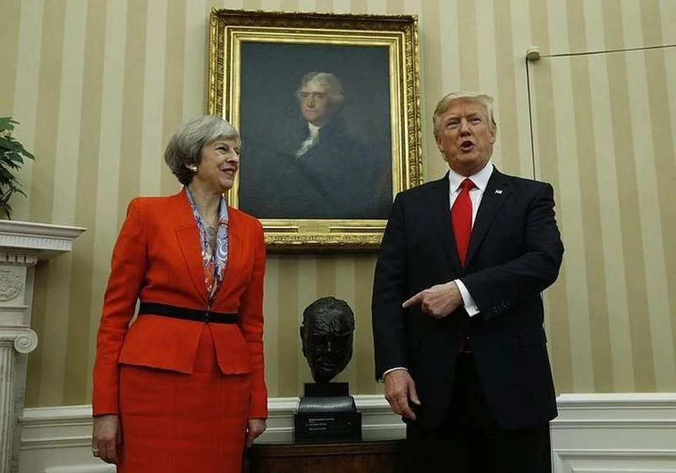 Встреча премьер-министра Великобритании Терезы Мэй и нового президента США Дональда Трампа в Вашингтоне