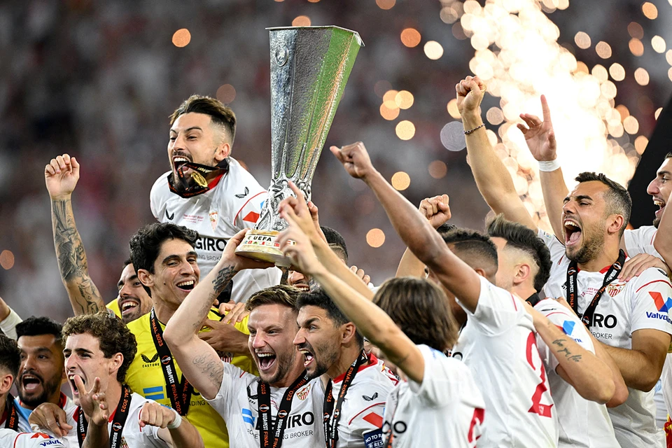 Испанская "Севилья" в седьмой раз выиграла Лигу Европы УЕФА. Фото: REUTERS