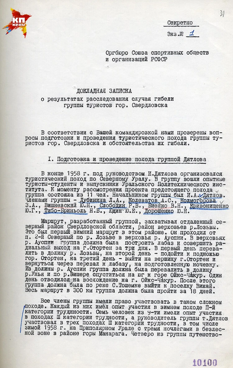 Тайна перевала Дятлова по версии ЦК КПСС: Причиной гибели туристов стал...  ураган - KP.RU