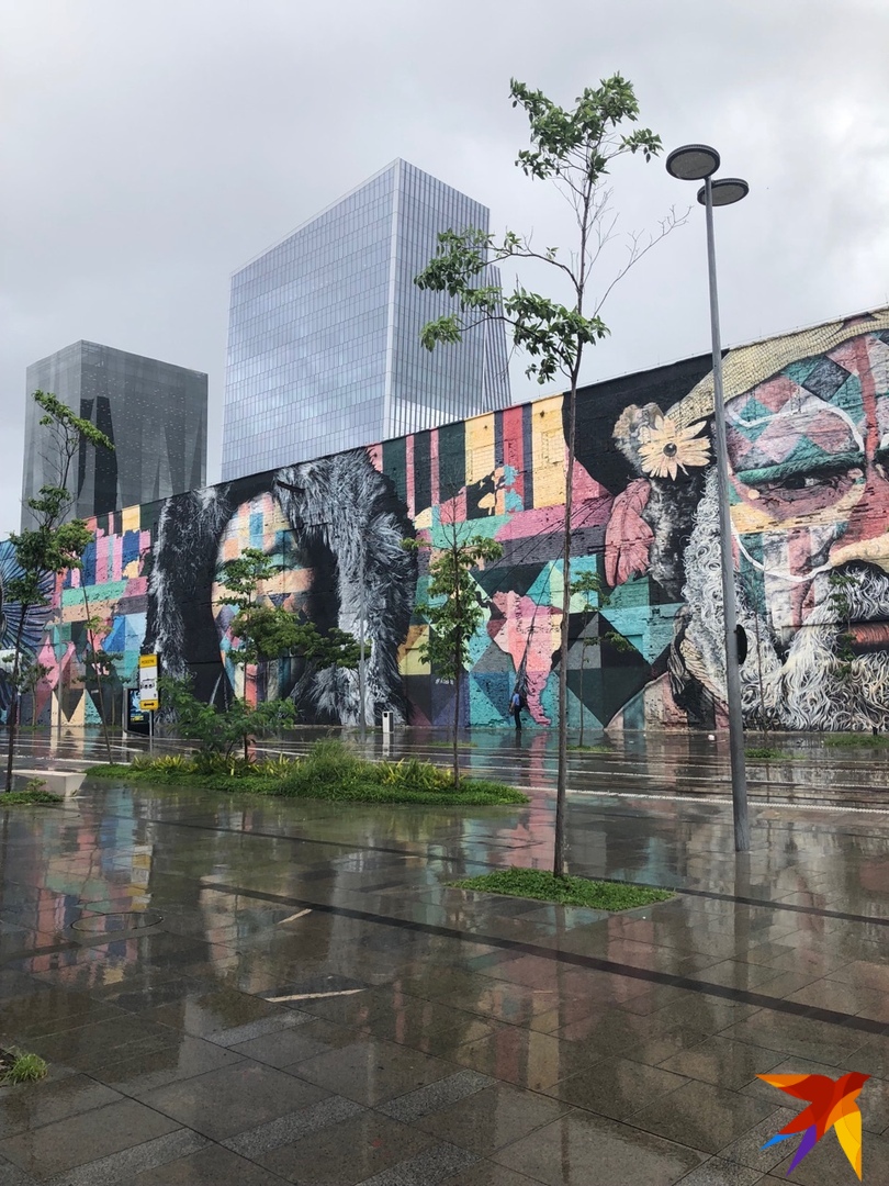 Самое масштабное графити в мире находится в Рио-де-Жанейро