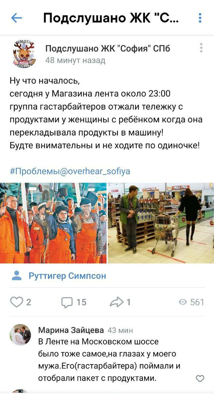 Женщину с продуктами ограбили на выходе из магазина в Купчино - KP.RU