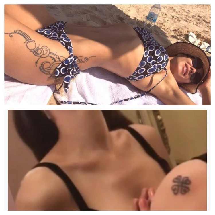 Фото в профиль: Климова показала татуировку на плече в виде четырехлистного клевера