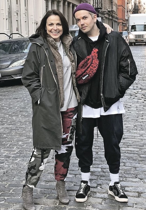 Makarevičova dcera Dana a syn Ivan.
