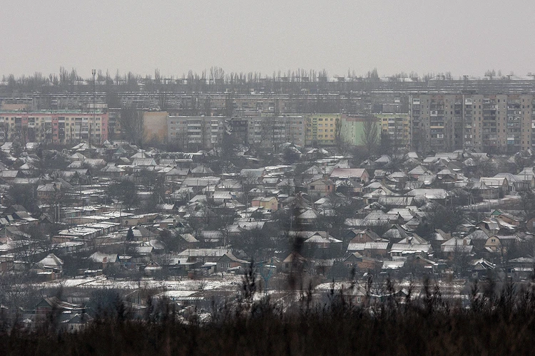 Вид на город Артемовск, освобождение которого уже не за горами.