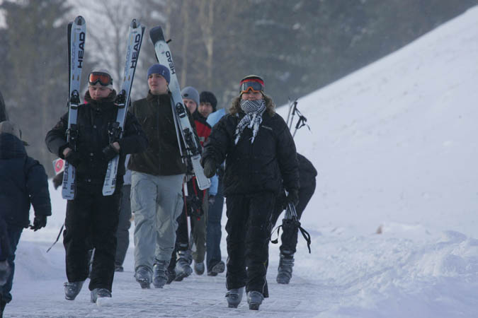 Горные лыжи - прекрасный способ скоротать долгую белорусскую зиму.