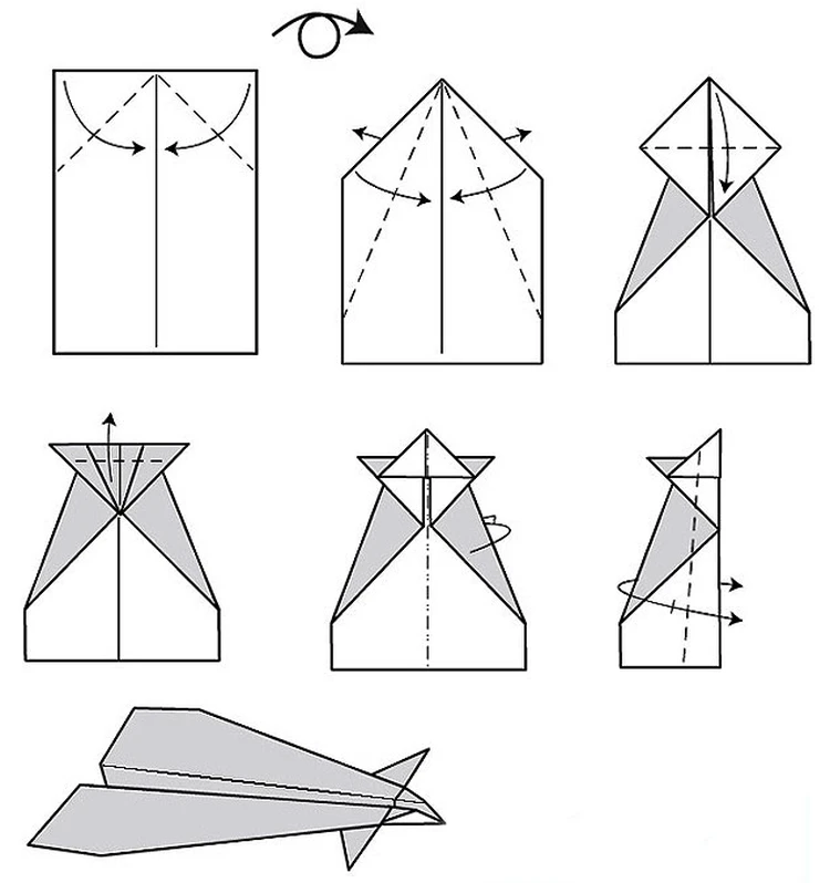 бумажные самолетики из бумаги
