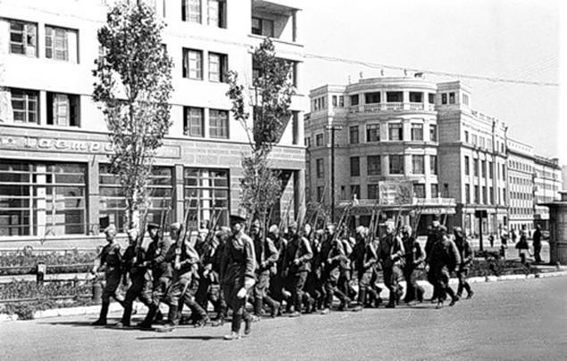 Центр Сталинграда за несколько дней до начала битвы.
