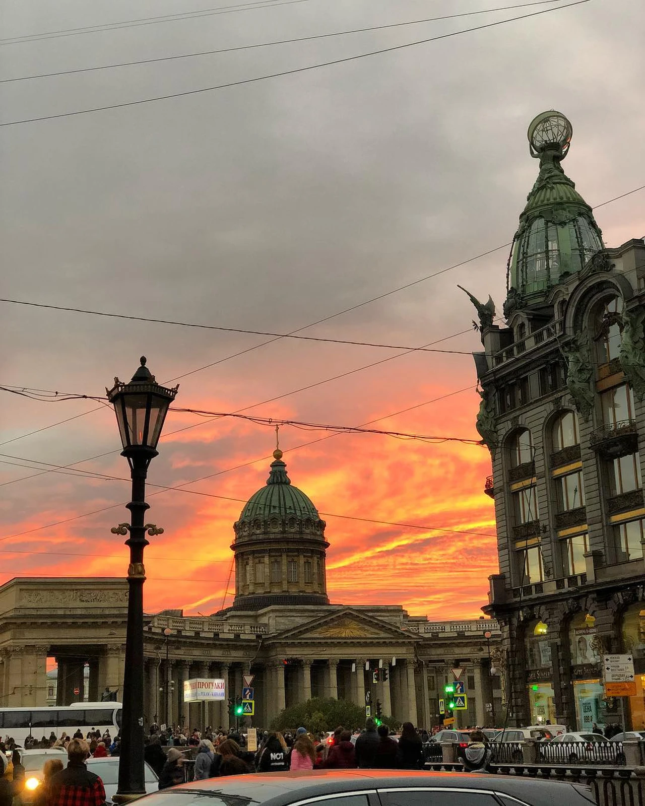 Петербуржцы делятся в соцсетях яркими кадрами воскресного заката - KP.RU